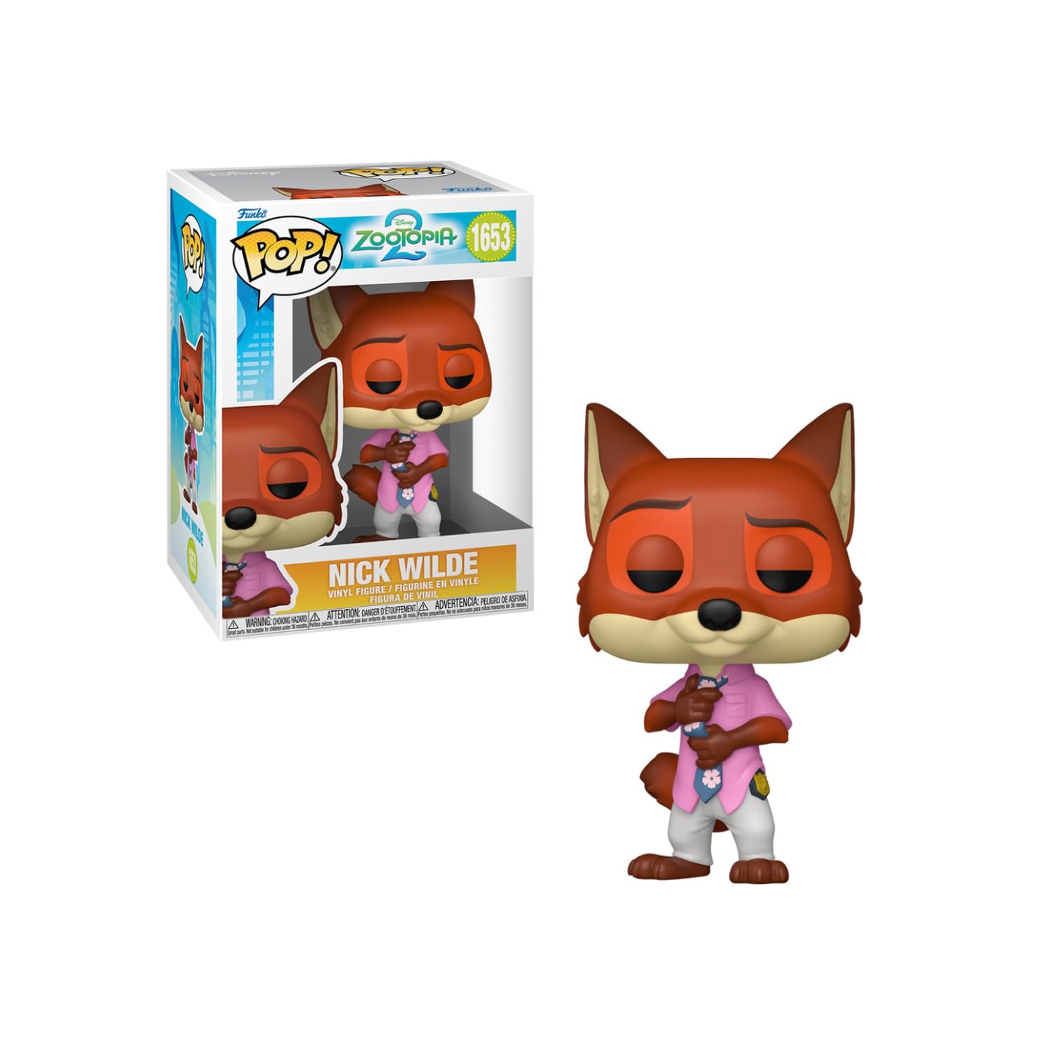 Candide, Boneco, Funko POP! Nick Wilde, Disney Zootopia 2-11 cm